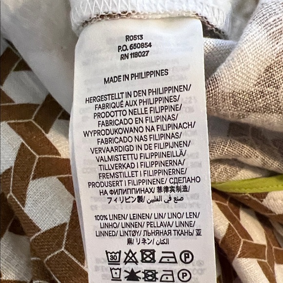 Boden Westbourne Linen Wide Leg Pant | Honeycomb Pattern | 2P - Picture 11 of 13